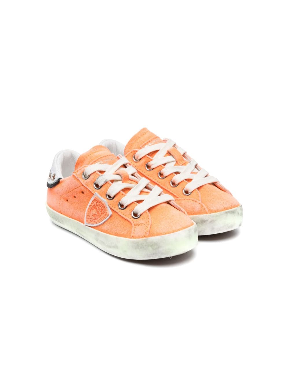 Philippe Model Kids Sneakers mit Logo-Patch - Orange von Philippe Model Kids