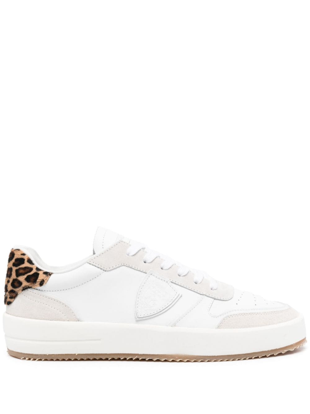 Philippe Model Paris Nice Sneakers mit Leoparden-Print - Weiß von Philippe Model Paris