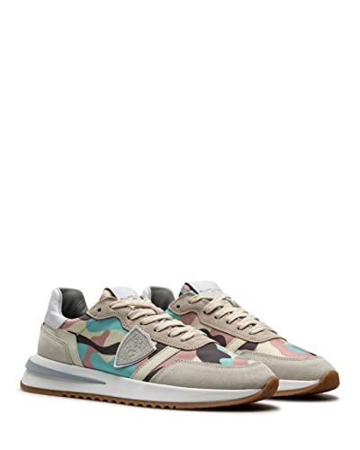 Philippe Model Damen Schuhe Sneakers Paris TYLD CP06 Camouflage Buerre von Philippe Model