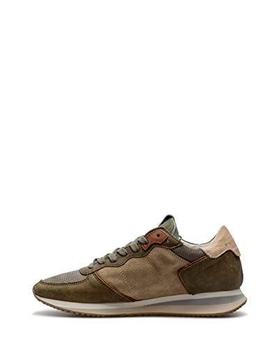 Philippe Model Damen Schuhe Sneakers Paris TZLD DX09 Vert Beige von Philippe Model