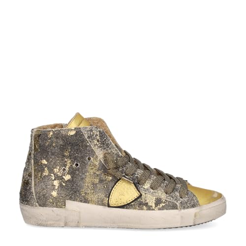 Philippe Model Damen - Sneaker PRSX HIGH Gold 39 von Philippe Model