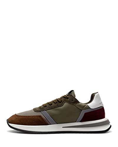 Philippe Model Herren Schuhe Sneakers Paris TYLU W017 Gris Marron Grun von Philippe Model