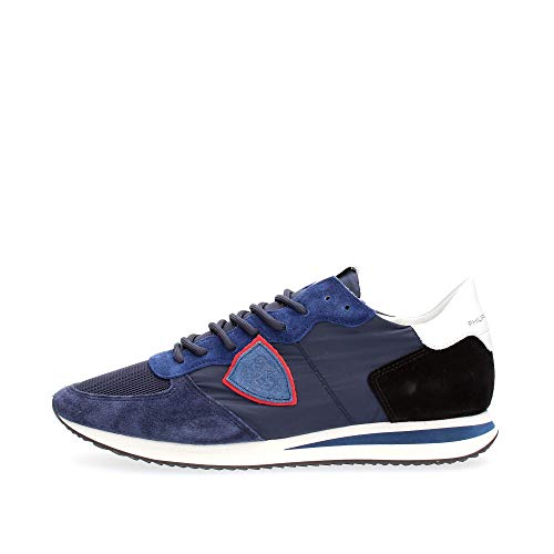 Philippe Model Herren TZLU Blau Leder/Synthetik-Mix 43 von Philippe Model