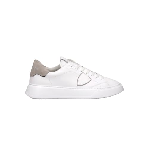 Philippe Model Herren Temple Sneakers Daim - Blanc - Gris 43 EU von Philippe Model