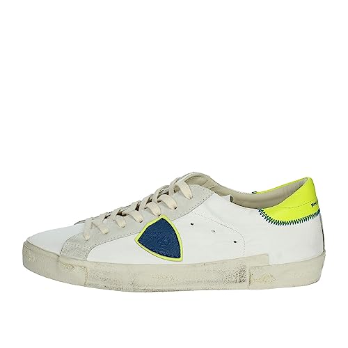 Philippe Model Herren prsx Sneaker Blanc - Jaune 45 EU von Philippe Model