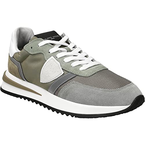 Philippe Model Sneaker Tropez 2.1 Low, Rauleder, Grün, Herren EU 45 von Philippe Model