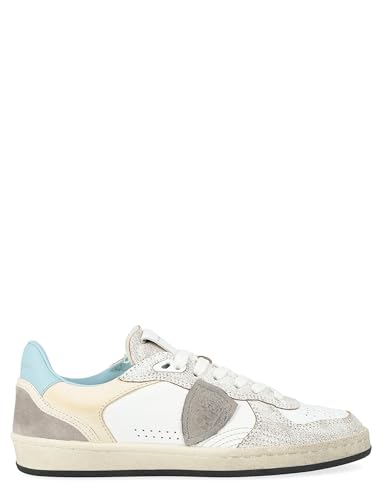 SNEAKERS Donna PHILIPPE MODEL PARIS PGLD VC02 - PGAL VEAU CLARKLE BLANC CIEL von Philippe Model