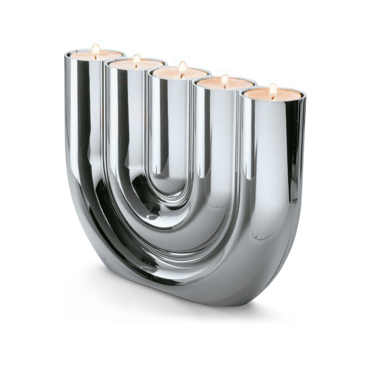 Design-Teelichthalter 'Double U' von Philippi