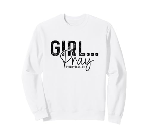 Mädchen betet Sweatshirt Mädchen betet Sweatshirt von Philippians 4:6