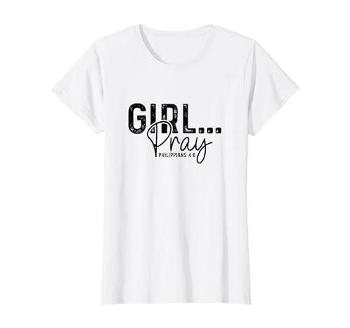 Mädchen betet T-Shirt Mädchen betet T-Shirt von Philippians 4:6