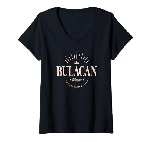 Damen Bulacan Philippinen Modern - Bulacan Filipino T-Shirt mit V-Ausschnitt Damen Bulacan Philippinen Modern - Bulacan Filipino T-Shirt mit V-Ausschnitt von Philippines Contemporary Designs