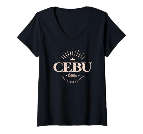 Damen Cebu City Philippinen Modern - Cebu Filipino T-Shirt mit V-Ausschnitt Damen Cebu City Philippinen Modern - Cebu Filipino T-Shirt mit V-Ausschnitt von Philippines Contemporary Designs