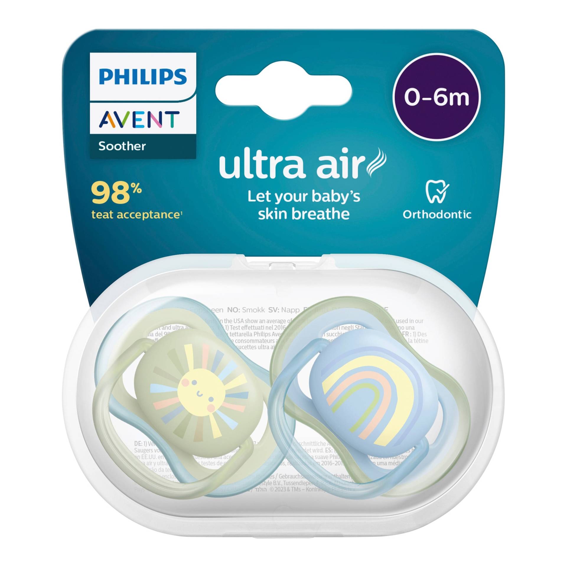 Philips Avent 2er-Pack Schnuller ultra air, 0-6M Philips Avent 2er-Pack Schnuller ultra air, 0-6M von Philips Avent