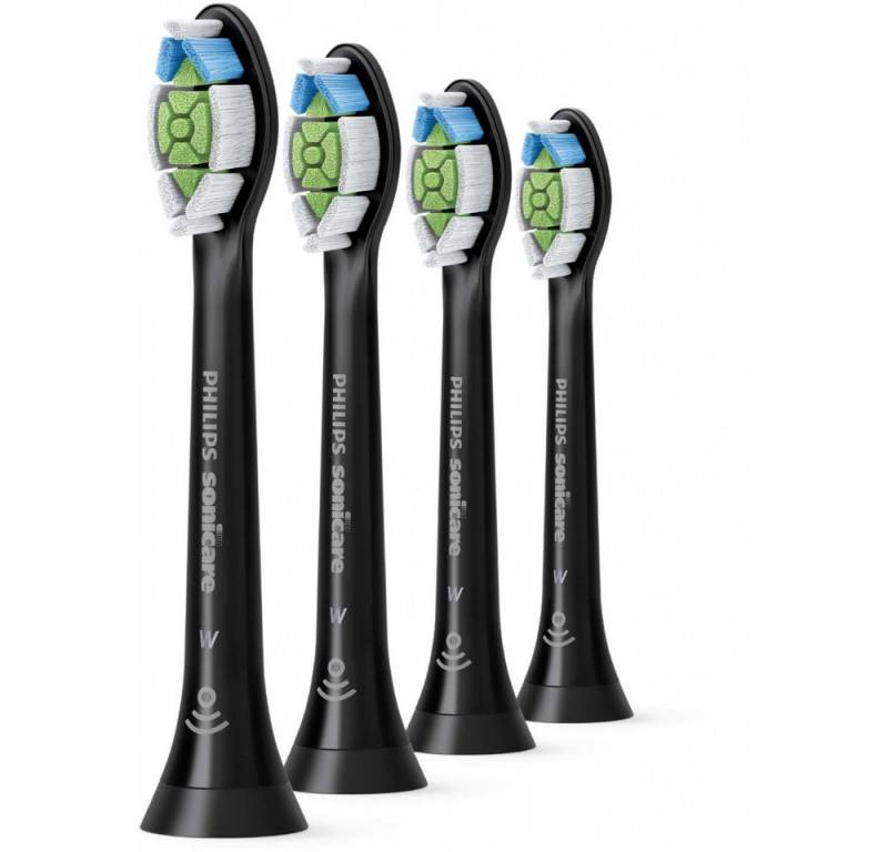 Philips Aufsteckbürsten Philips HX6064/11 Optimal White (4er Pack) Ersatz-Zahnbürsten in Schw von Philips