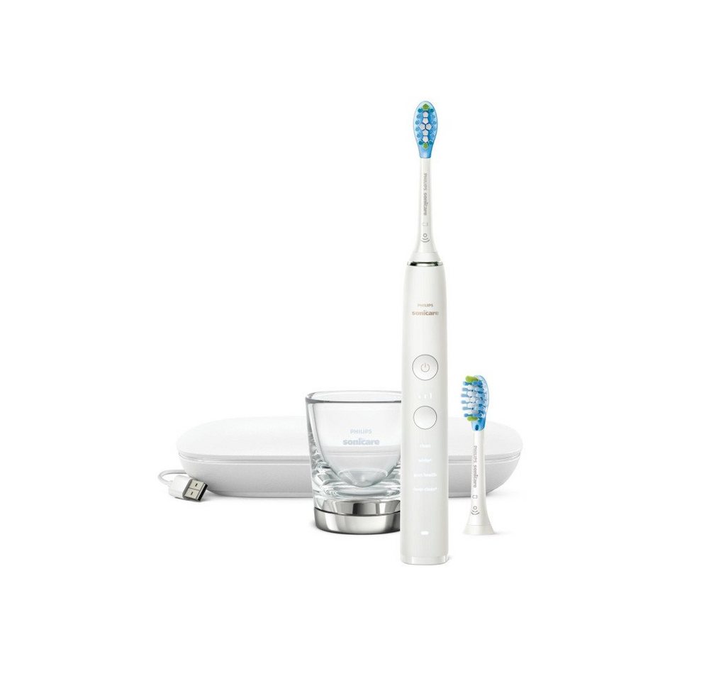 Philips Schallzahnbürste Sonicare DiamondClean 9000 Premium HX9913/17 weiß Schallzahnbürste von Philips