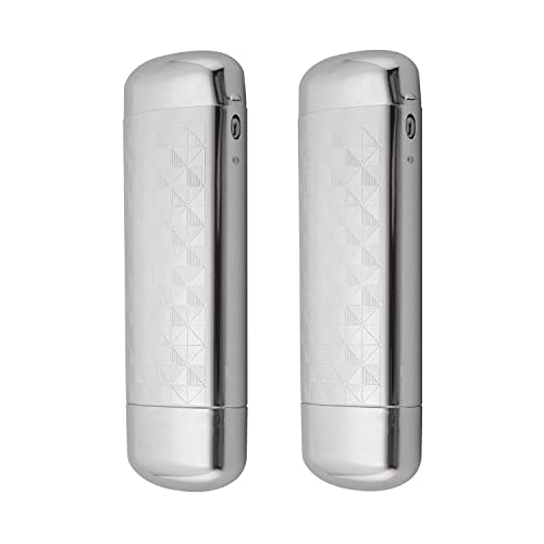 Philley Brillenetui Hard Glasees aus Aluminium Metall,ultraleicht(2er-Pack Silber) von Philley