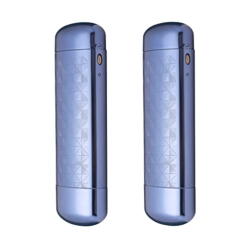 Philley Brillenetui Hard Glasees aus Aluminium Metall,ultraleicht(2er-Pack-blau) von Philley