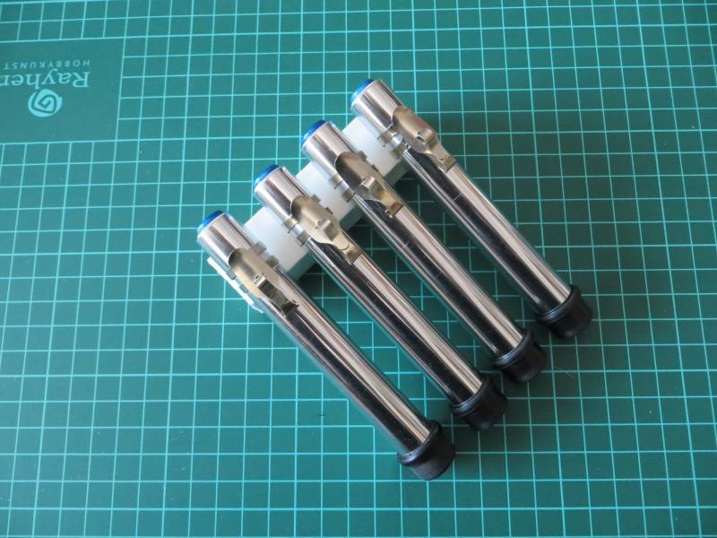 4Er Set Imperial Officer Code Zylinder - Replika Dosimeter R1 Mit Clip Silber Sw von PhiloProps