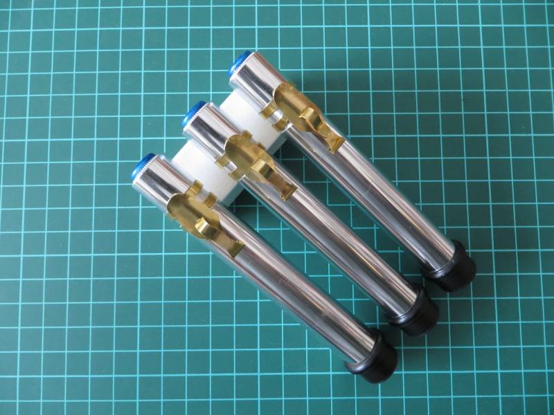 Satz Mit 3 Zylindercode-Dosimeter-Nachbildungen Für Kaiserliche Offiziere Messingclip Sw-stütze von PhiloProps