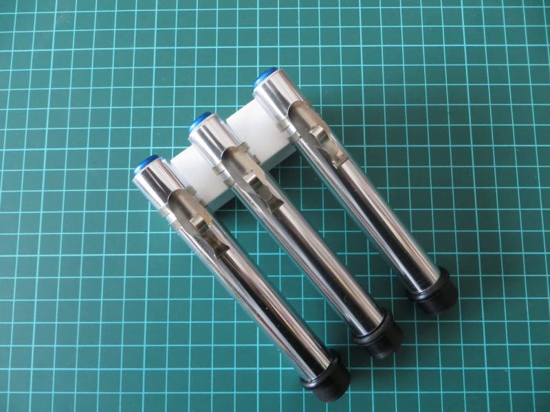 Satz Mit 3 Zylindercode-Dosimeter-Nachbildungen Für Kaiserliche Offiziere Silbernem Clip Sw-stütze von PhiloProps