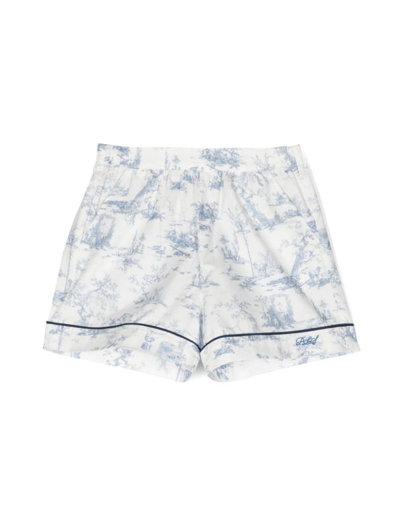 Philosophy Di Lorenzo Serafini Kids Shorts mit grafischem Print - Weiß von Philosophy Di Lorenzo Serafini Kids