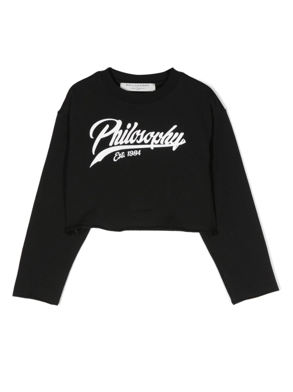 Philosophy Di Lorenzo Serafini Kids Sweatshirt mit Logo-Print - Schwarz von Philosophy Di Lorenzo Serafini Kids