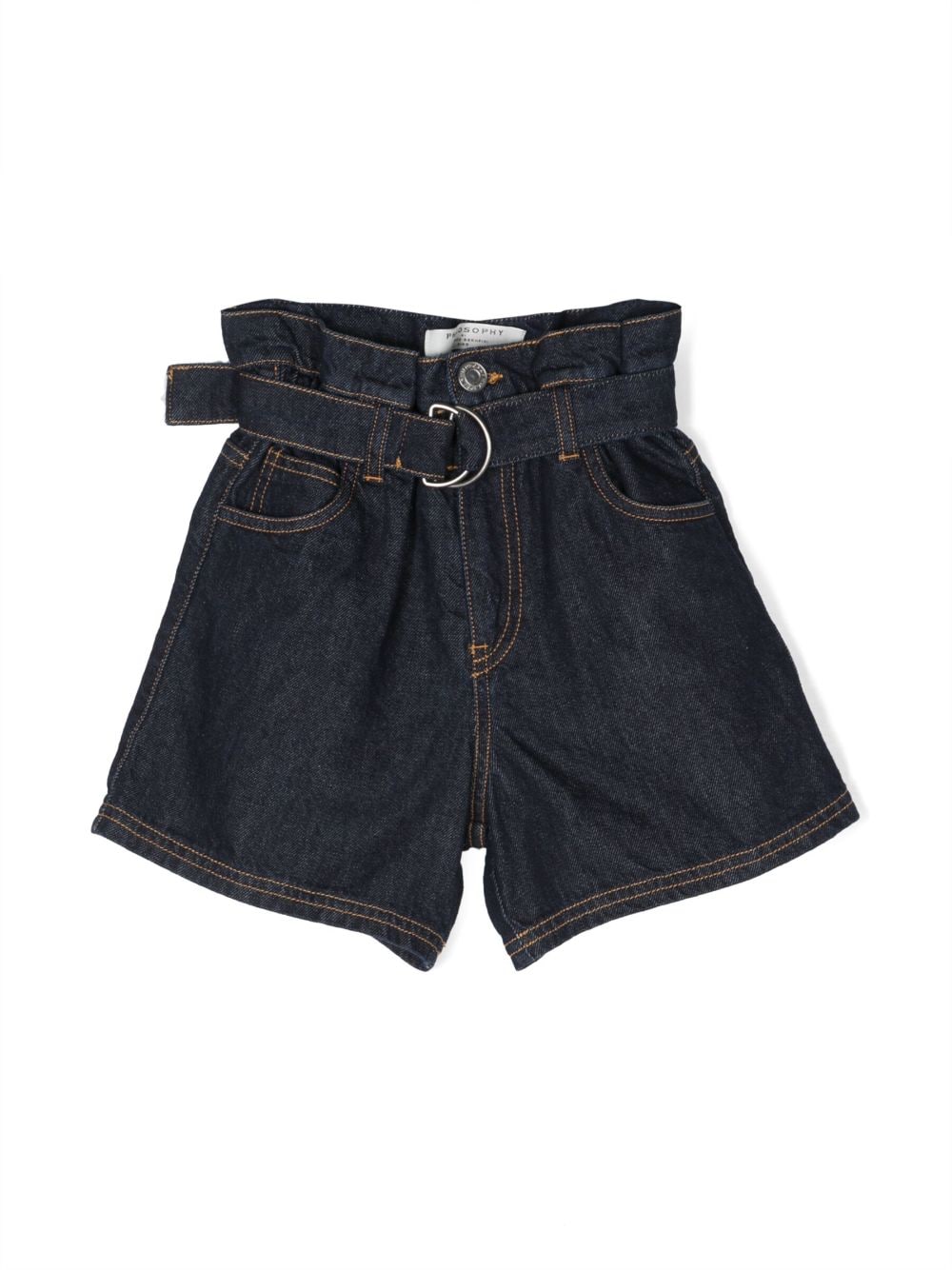 Philosophy Di Lorenzo Serafini Kids Gerade Shorts - Blau von Philosophy Di Lorenzo Serafini Kids