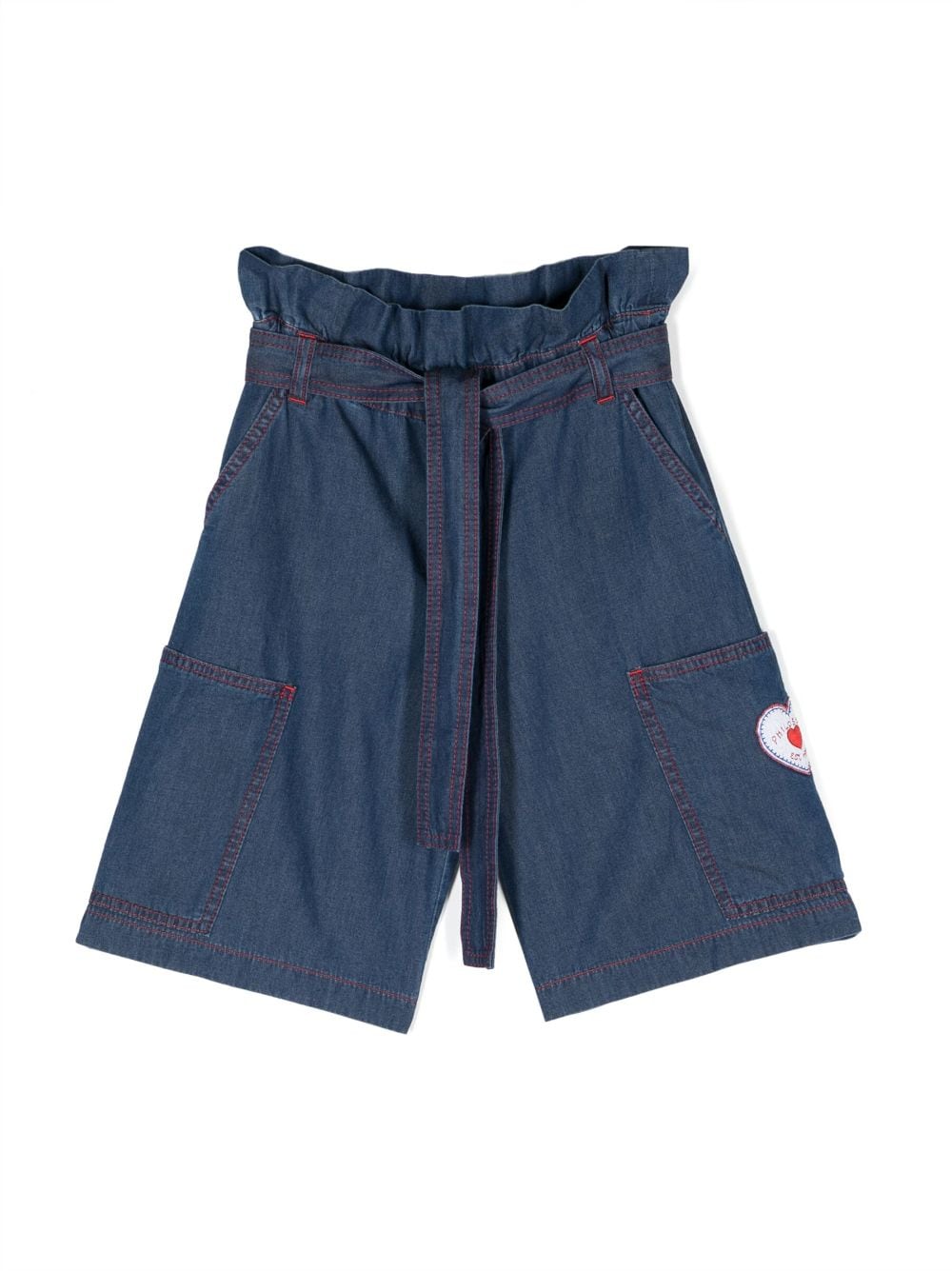 Philosophy Di Lorenzo Serafini Kids Shorts mit geradem Bein - Blau von Philosophy Di Lorenzo Serafini Kids