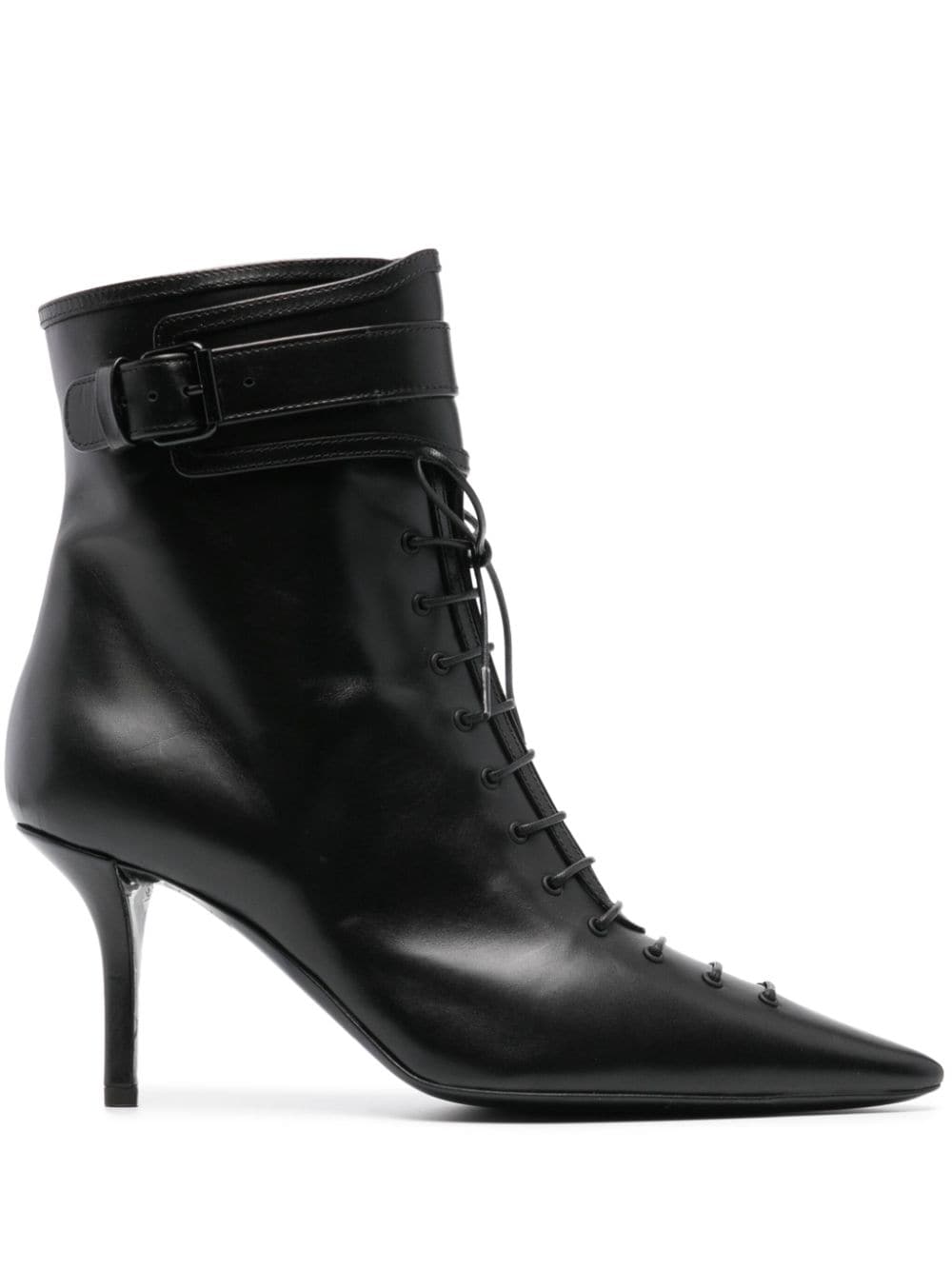 Philosophy Di Lorenzo Serafini Stiefeletten aus Leder 100mm - Schwarz von Philosophy Di Lorenzo Serafini