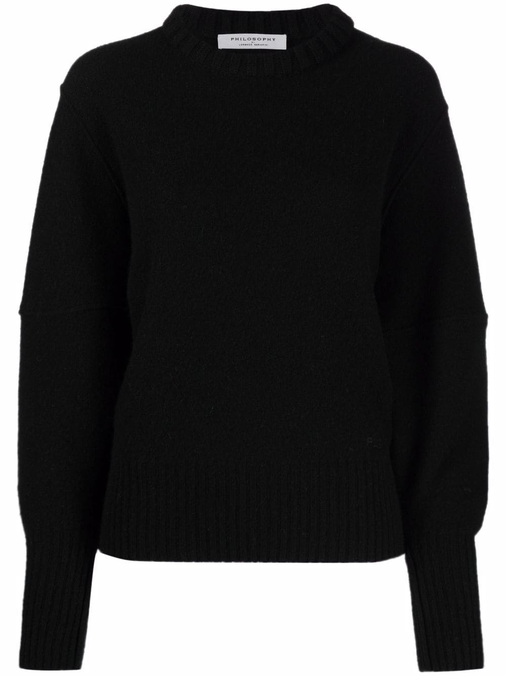 Philosophy Di Lorenzo Serafini Pullover mit Puffärmeln - Schwarz von Philosophy Di Lorenzo Serafini