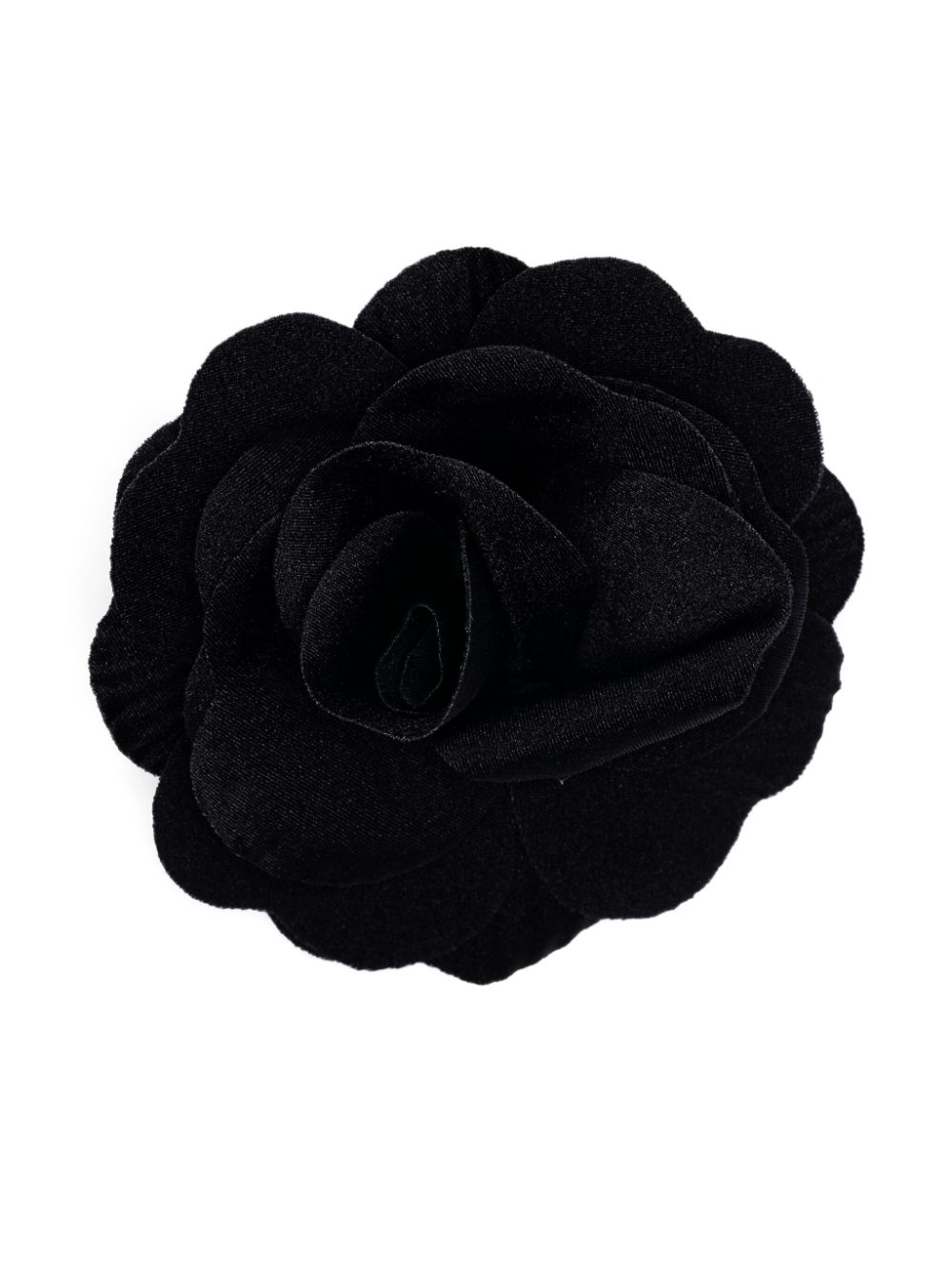 Philosophy Di Lorenzo Serafini Brosche mit Blumenapplikation - Schwarz von Philosophy Di Lorenzo Serafini