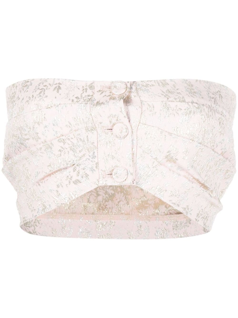 Philosophy Di Lorenzo Serafini Cropped-Top mit Jacquardmuster - Rosa von Philosophy Di Lorenzo Serafini