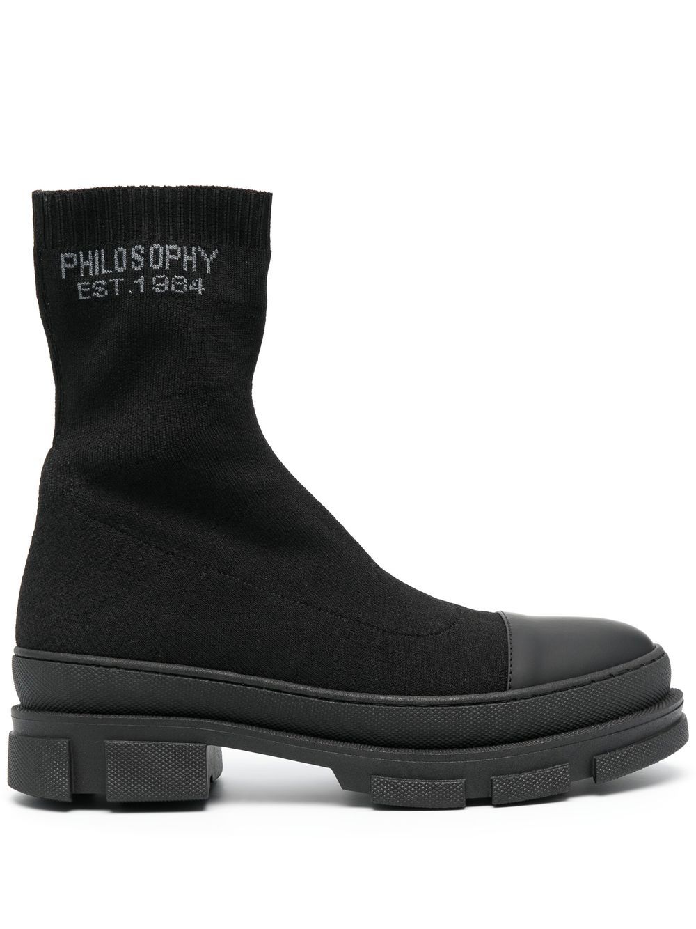 Philosophy Di Lorenzo Serafini Sock-Boots mit Logo - Schwarz von Philosophy Di Lorenzo Serafini