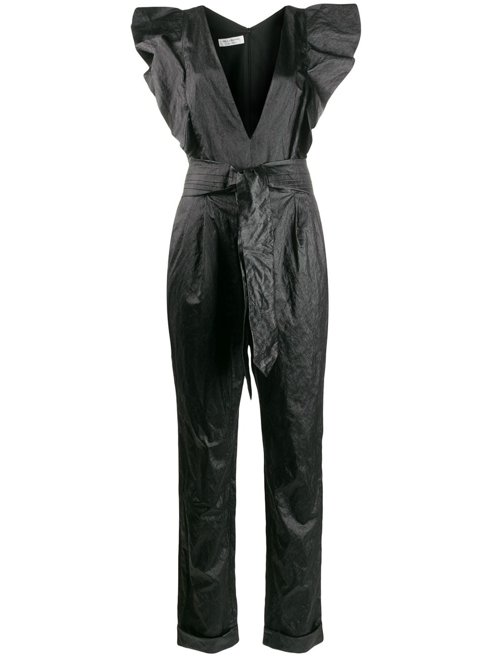 Philosophy Di Lorenzo Serafini Jumpsuit mit Rüschen - Schwarz von Philosophy Di Lorenzo Serafini