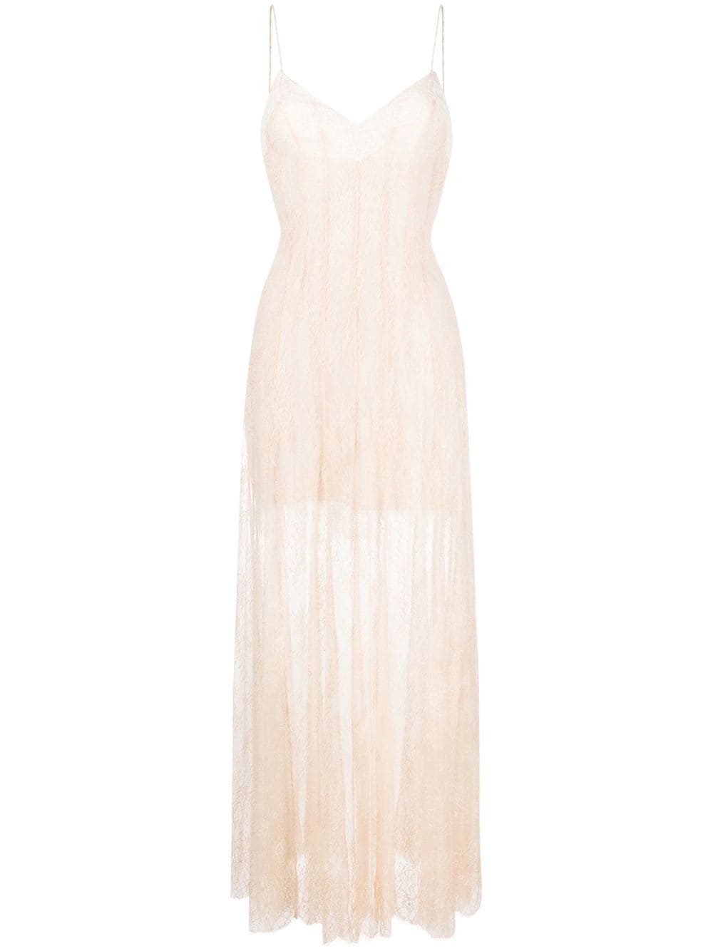 Philosophy Di Lorenzo Serafini Semi-transparentes Spitzenkleid - Rosa von Philosophy Di Lorenzo Serafini