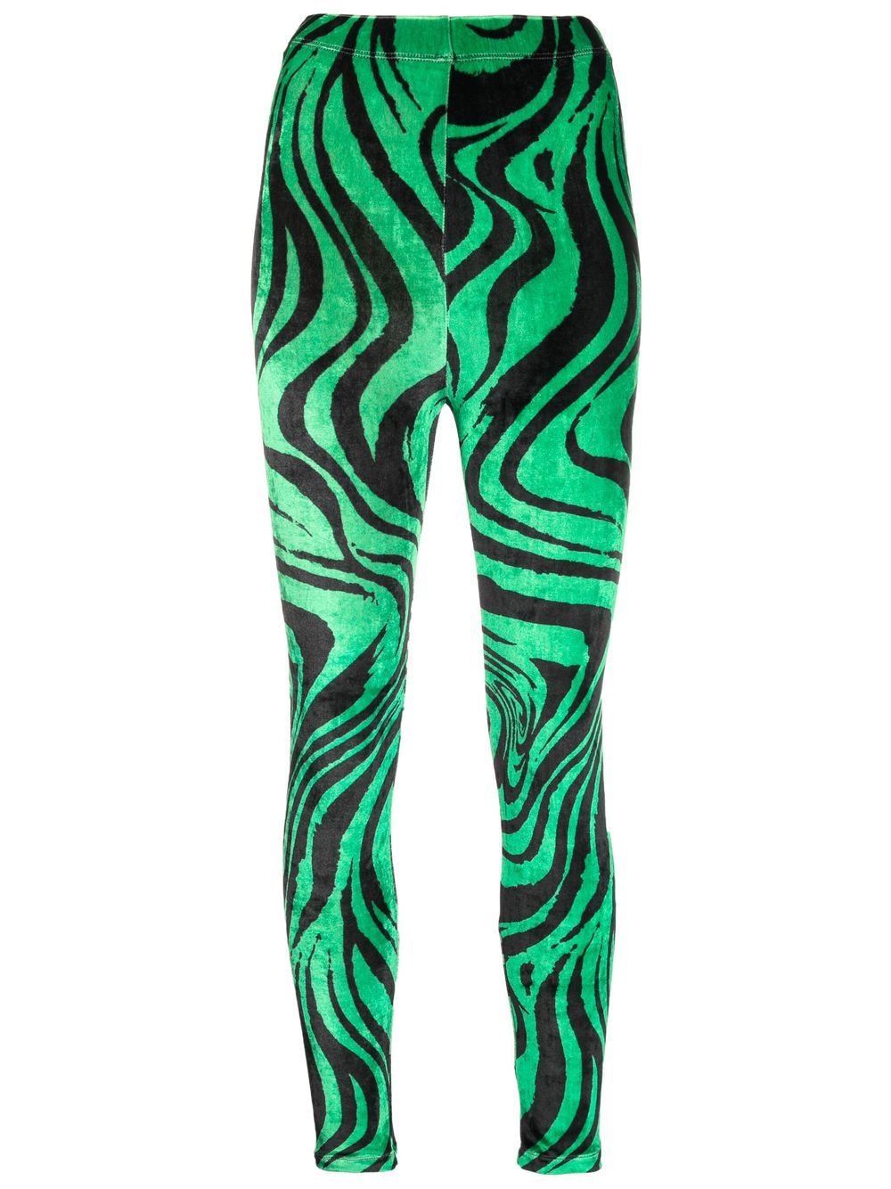 Philosophy Di Lorenzo Serafini Leggings mit Zebra-Print - Grün von Philosophy Di Lorenzo Serafini