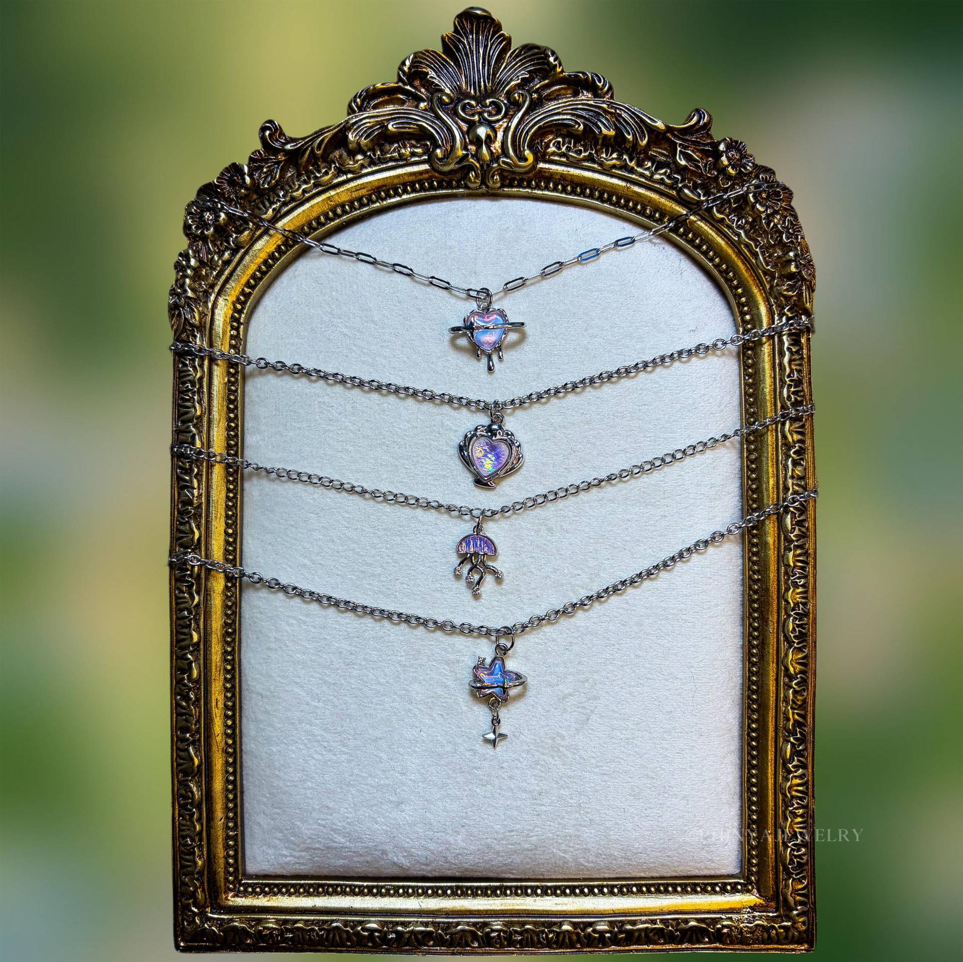 Handgemachte Gliederhalsketten in Modell „Rosé I" || Stainless Steel Halskette Mit Anhängern Handmade Gift von PhinyaJewelry