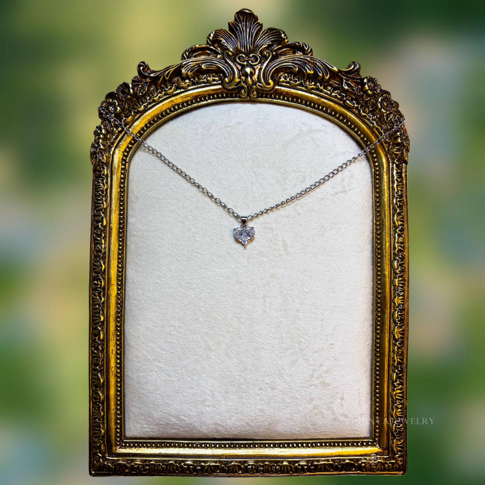 Handgemachte Halskette in Modell „Elisabeth" || Stainless Steel Gliederhalskette Zirkonia Anhänger Handmade Gift von PhinyaJewelry