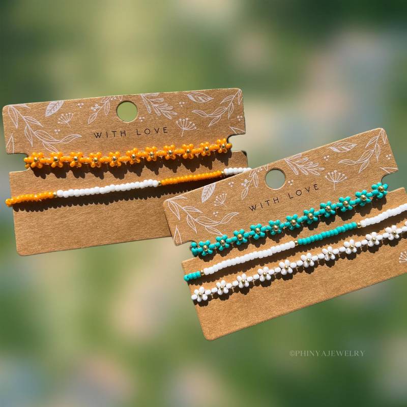 Handgemachte Miyukiperlenarmbänder in Modell „Leonara" || Bunte Armbänder Schmuckset Personalisierbarer Schmuck Handmade Gift von PhinyaJewelry