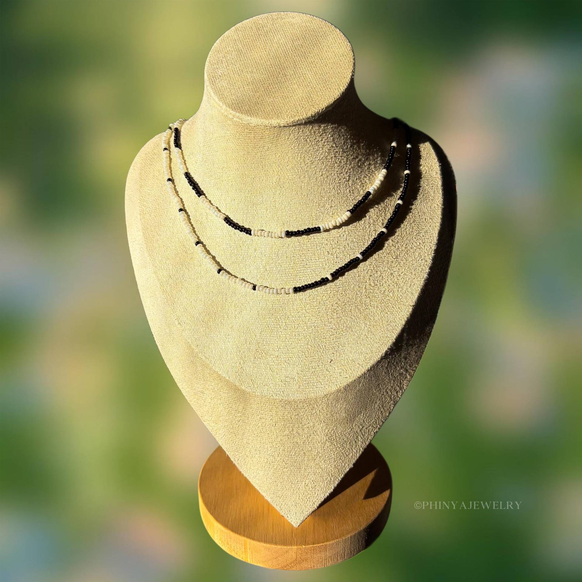 Handgemachte Miyukiperlenketten in Modell „Rai" || Bunte Halskette Handmade Gift von PhinyaJewelry