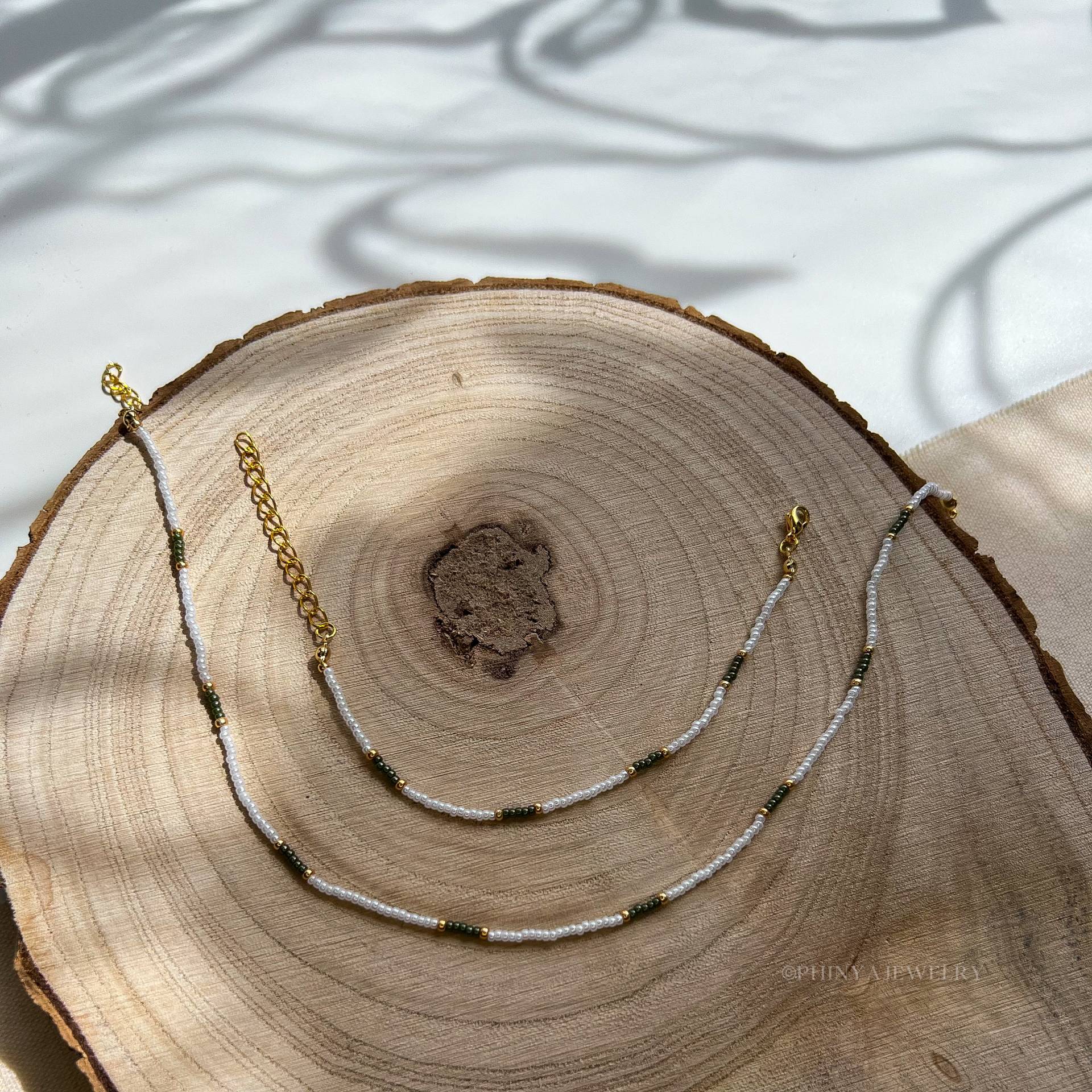 Handgemachtes Miyukiperlenset in Modell „Mariella" || Buntes Perlenarmband Und Perlenkette Personalisierbarer Schmuck Handmade Gift von PhinyaJewelry