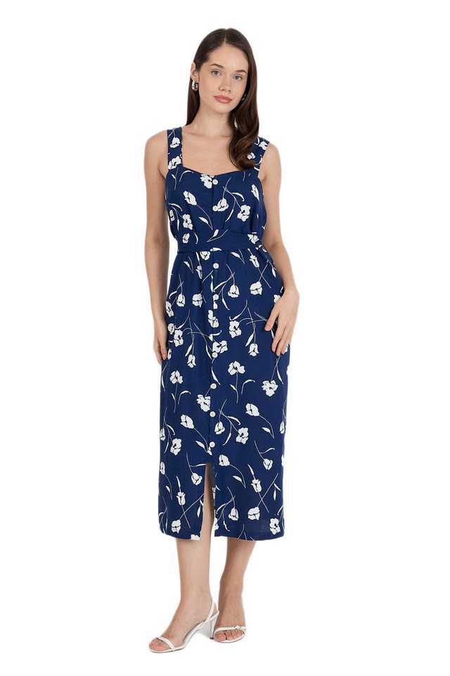 Phistan Midikleid Damenkleid aus Webstoff von Phistan