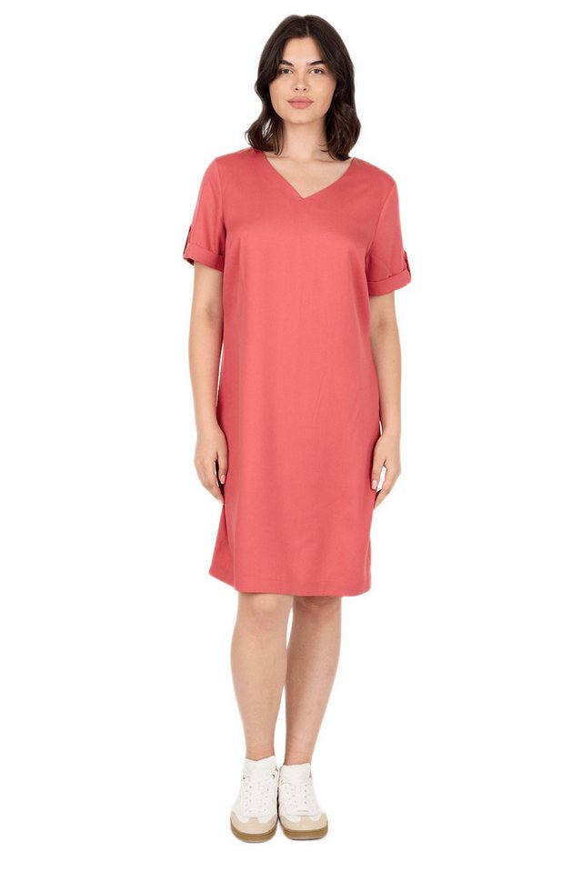 Phistan Midikleid Damenkleid aus Webstoff – Lockeres Sommerkleid von Phistan