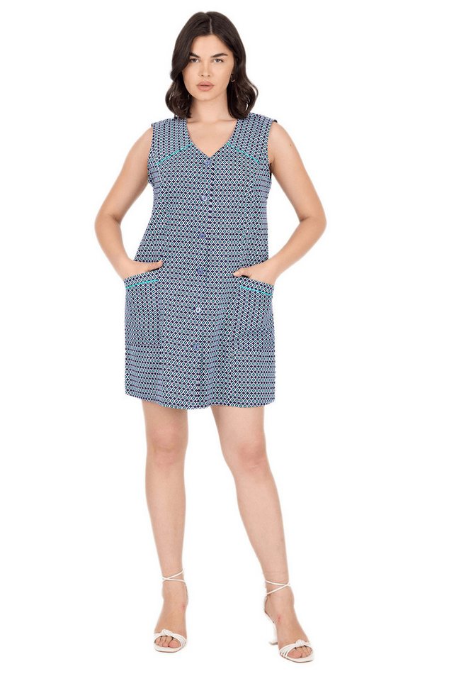 Phistan Tunikakleid Kurzer Kasack aus Baumwolle von Phistan