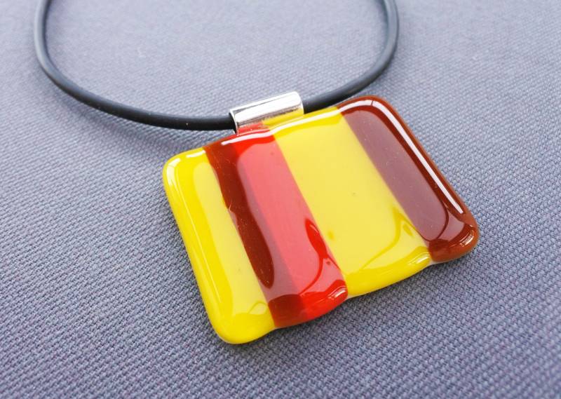 Glas Anhänger Zusammengeführt | 4 X 5 cm, Länge 45 cm von Phleos