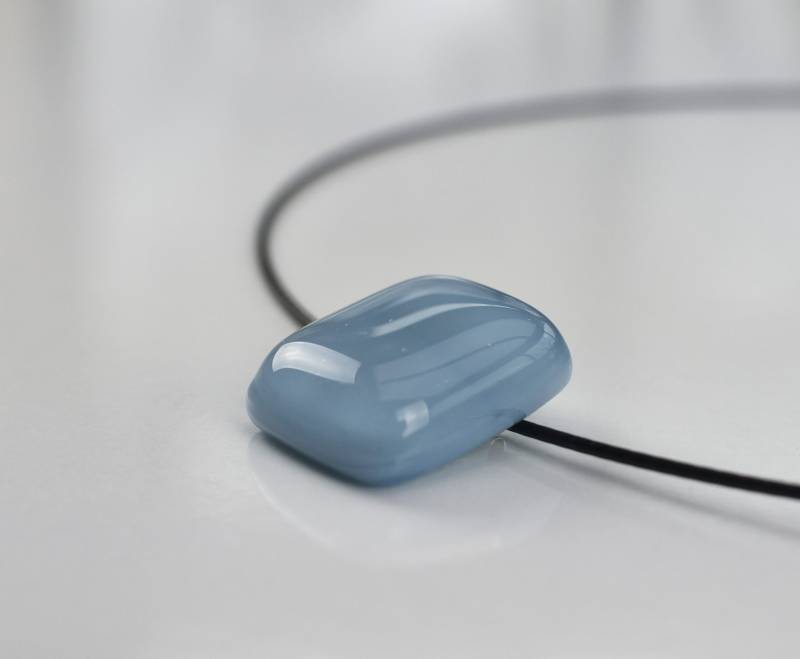 Pendelleuchte Blau Verschmolzen Glas | P1002 von Phleos