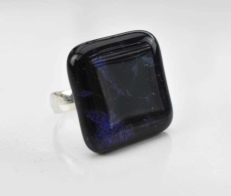 Ring Verschmolzen Glas, Einstellbar | B1002 von Phleos