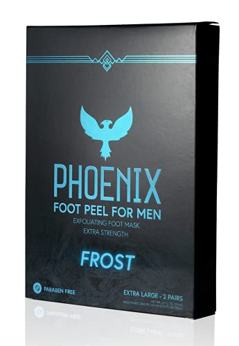 Phoenix Foot Peel für Männer – extra groß – extra stark – Menthol – Peeling-Behandlung für trockene Füße – 2er-Pack – Hornhautentferner – Parabenfrei Phoenix Foot Peel für Männer – extra groß – extra stark – Menthol – Peeling-Behandlung für trockene Füße – 2er-Pack – Hornhautentferner – Parabenfrei von Phoenix Foot Peel
