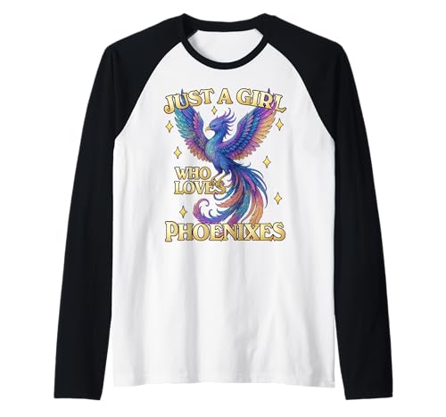 Nur ein Mädchen, das Phönixes liebt Raglan von Phoenix Rise From The Ashes Fire Bird Reborn