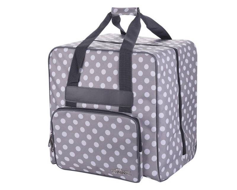 Phönix Nähmaschinentasche Phönix Overlocktasche Polka Dots grau von Phönix
